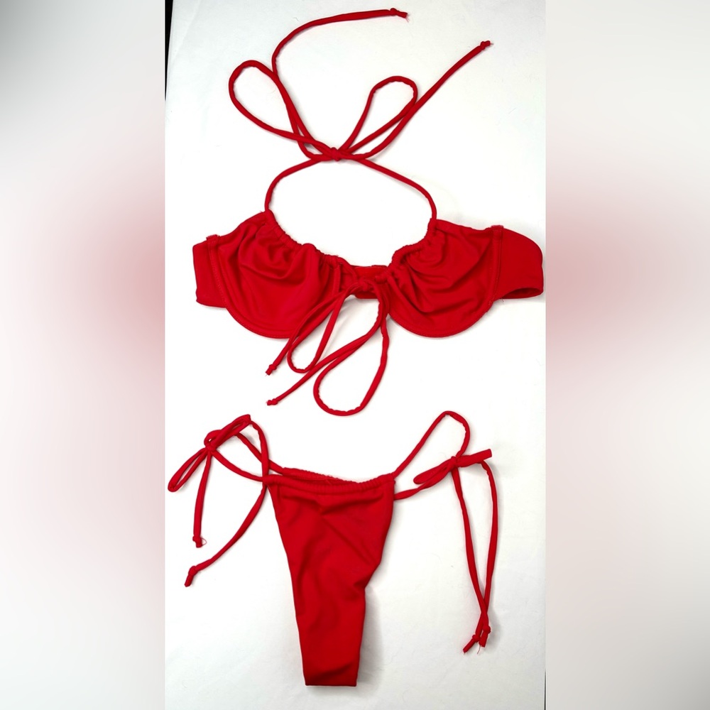 FN Sexy red minimal bikini size small to medium